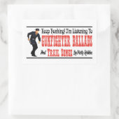 ガンファイターバラッドとトレイルの歌 長方形シール (バッグ)