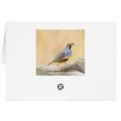 ガンブルクワイルの絵画 オリジナルの鳥の芸術 (裏面横)