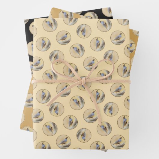 ガンブレルのウズル絵を描ズオリジナルワイルドバードアート ラッピングペーパーシート (インサイチュ)