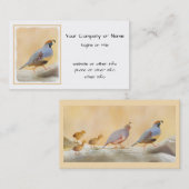 ガンブレルのウ絵画ズラのオリジナル鳥アート 名刺 (正面/裏面)
