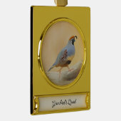 ガンブレルズウズル絵画ズオリジナルバードアート ゴールドプレートバナーオーナメント (右)