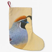 ガンブレルズウズル絵画ズオリジナルバードアート スモールクリスマスストッキング (正面)