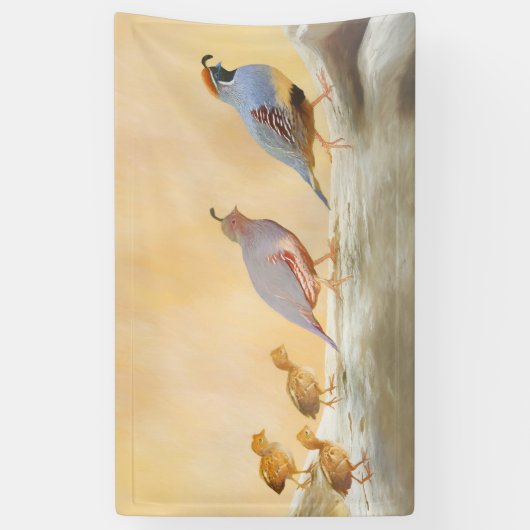 ガンブレルズウズル絵画ズオリジナルバードアート 横断幕 (縦)