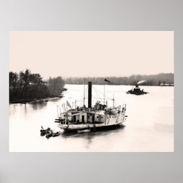 ガンボートとモニター ポスター