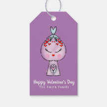 ガンボールハンドドローバレンタインデー黒ギフトラベル