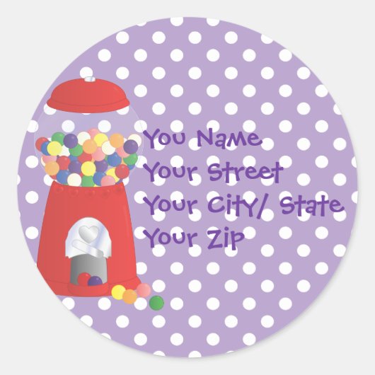 ガンボールファンタジー ラウンドシール (正面)