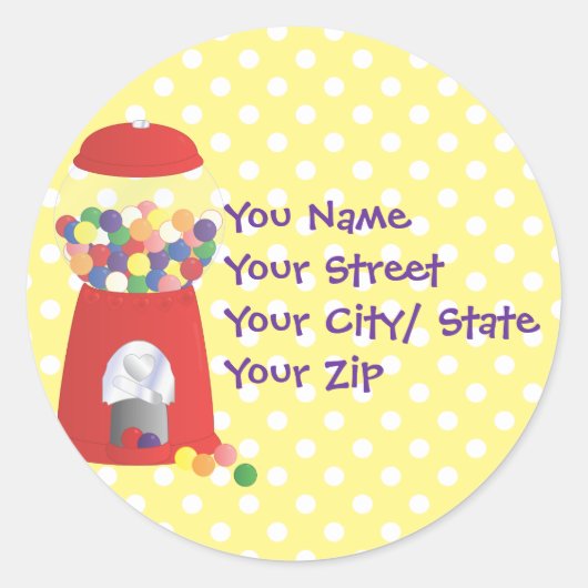 ガンボールファンタジー ラウンドシール (正面)