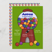 ガンボールマシン招待状 招待状 (正面/裏面)