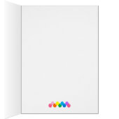 ガンボール機とレインボーのグリーティングカード (内側 (右))