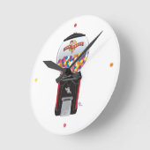 ガンボール機械時計 ラウンド壁時計 (傾斜)