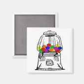 ガンボール機械磁石 マグネット (正面/裏面)