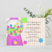 ガンボール赤ちゃんシャワー 招待状 (スタンド正面)