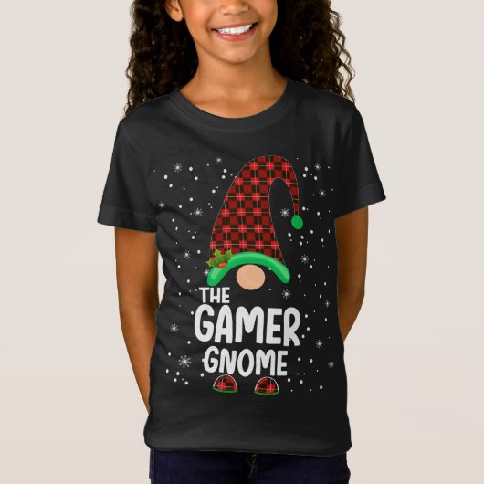 ガンマクロースヒョウのクリスマスパジャマサンタギフト Tシャツ (正面)