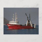 ガンマル、アラスカ州ダッチハーバーでの漁獲、曳網漁船 ポストカード (正面)