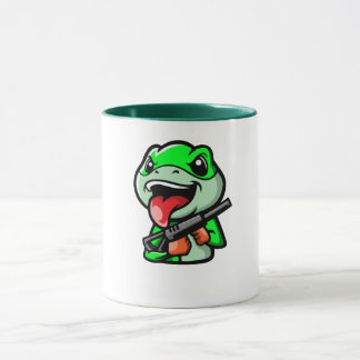 ガンマンガコーヒーでいたずら蛙 マグカップ