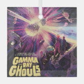 ガンマ線バーストパルサーズキロノヴァ宇宙衝突 ガラスオーナメント (正面)