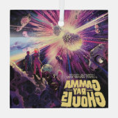 ガンマ線バーストパルサーズキロノヴァ宇宙衝突 ガラスオーナメント (裏面)