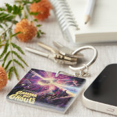 ガンマ線バーストパルサーズキロノヴァ宇宙衝突 キーホルダー (正面右)