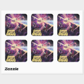 ガンマ線バーストパルサーズキロノヴァ宇宙衝突 スクエアシール (シート)