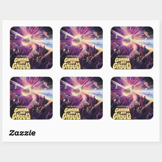 ガンマ線バーストパルサーズキロノヴァ宇宙衝突 スクエアシール (シート)