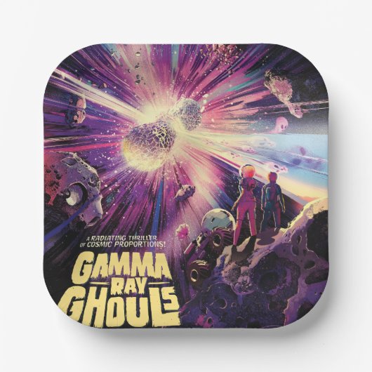 ガンマ線バーストパルサーズキロノヴァ宇宙衝突 ペーパープレート (正面)