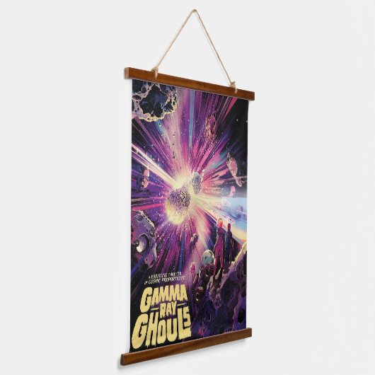 ガンマ線バーストパルサーズキロノヴァ宇宙衝突 吊り下げ型タペストリー (傾斜あり)