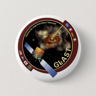 ガンマ線大きい区域の宇宙望遠鏡(GLAST) 缶バッジ