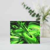 ガンマ線抽象芸術はがき ポストカード (スタンド正面)