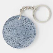 ガンメタルグレー水滴 キーホルダー (裏面)