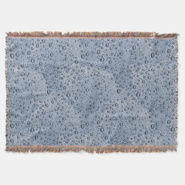 ガンメタルグレー水滴 スローブランケット