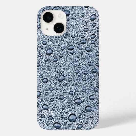 ガンメタルグレー水滴 Case-Mate iPhoneケース (裏面)