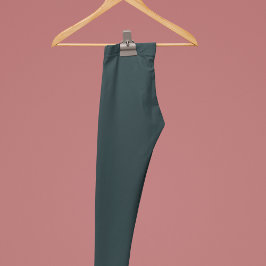 ガンメタル無地のプレインカラー レギンス