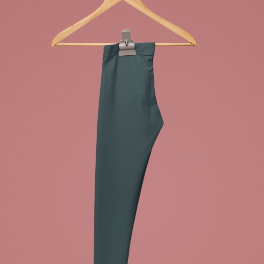 ガンメタル無地のプレインカラー レギンス