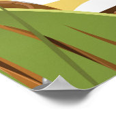 ガンモルディブ島ヴィンテージ旅行ポスターアート。 ポスター (角)