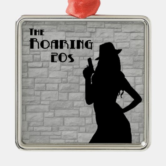 ガンモールシルエット メタルオーナメント (正面)