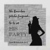 ガンモールシルエット 招待状 (正面/裏面)