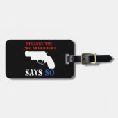 ガンラベル ラゲッジタグ (正面横)