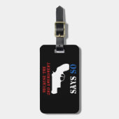 ガンラベル ラゲッジタグ (正面縦)