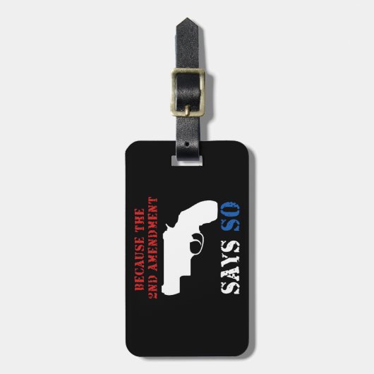 ガンラベル ラゲッジタグ (正面縦)