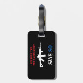 ガンラベル ラゲッジタグ (裏面縦)