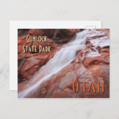 ガンロック州パークユタウォーターフォール ポストカード (正面/裏面)