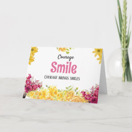 ガン患者を励ます 笑顔のカード カード