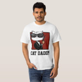 ガン男Tシャツを着た猫 Tシャツ (正面フル)