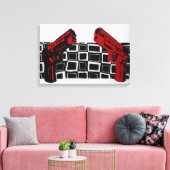 ガン絵画ズ キャンバスプリント (インサイチュ (リビング))