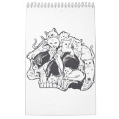 ガン誕生日とハロウィン猫価格 カレンダー (カバー)