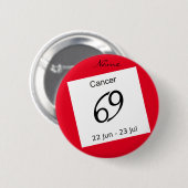 ガン69〔占星術の〕十二宮図サンダー_コーブ 缶バッジ (正面&裏面)