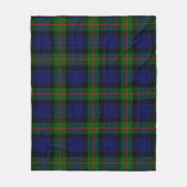 ガン・モダン・チェック フリースブランケット (正面)