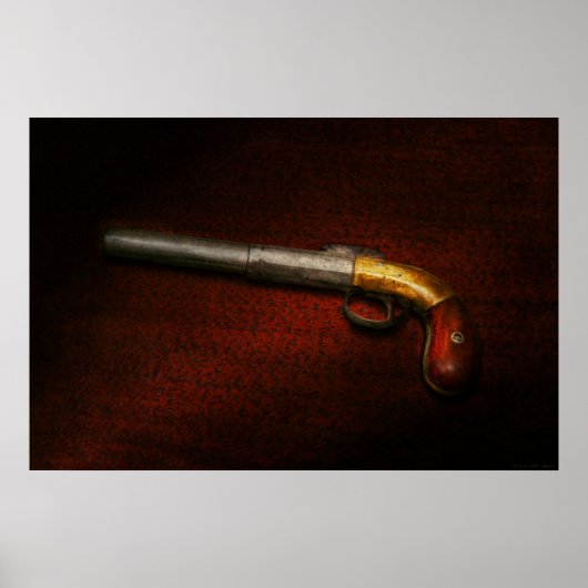 ガン – 射撃、 発砲アイロン ポスター (正面)