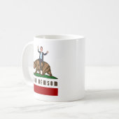 ガヴィンニューソムCA国旗 コーヒーマグカップ (正面左)