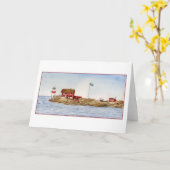 ガヴスカー灯台グリーティングカード カード (黄色い花)